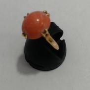 K18 赤石付きリング|K18リング