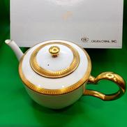 片葉金蝕ティーポット|大倉陶器園