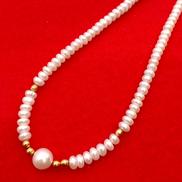 K18仕様白玉ネックレス|NO ID