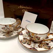 雲母金彩花文カップ&ソーサーセット|NORITAKE