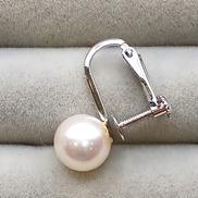 片耳、白石付きピアス|WGK14