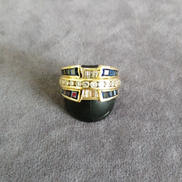 K18石付きリング|K18