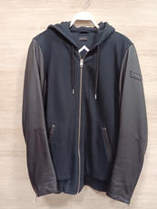 ラムレザー切替えしフーディ|DIESEL