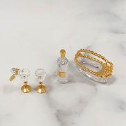 ワインボトルとワイングラスセット|SWAROVSKI