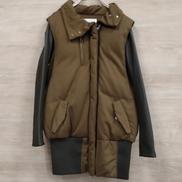 ダウン×レザージップアップブルゾン|FULLLNELSON