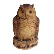 フクロウ 木彫り置物|不明