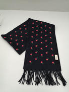 グッチ花刺繍カシミヤマフラー|GUCCI