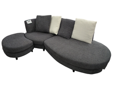 カウチソファ スツール・クッション付き|不明