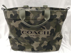 TOTE BAG 38 WITH CAMO PRINT|COACH
