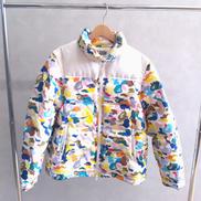 ダウンジャケット マルチカラー カモフラ WHT|A BATHING APE
