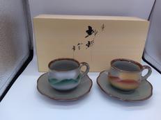 ペアコーヒーカップ|九谷焼