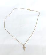 750【K18】クロストップネックレス|750