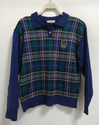 チェック柄ニットポロシャツ|BURBERRYS