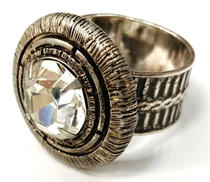 石付きリング|-