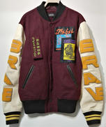 【美品】　DIESEL スタジャン　アウター DIESEL◇J-BULC-PATCH/スタジャン/ジャケット/M/ポリエステル/RED/赤