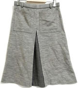 メランジウール混ジャージスカート|BURBERRY