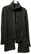 リブ編みハイネックカーディガン|YOHJI YAMAMOTO