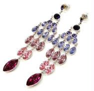 グラデーションストーンピアス|SWAROVSKI