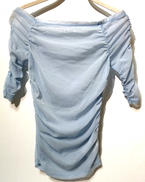 袖シャーリングシアーカットソー|SORIN