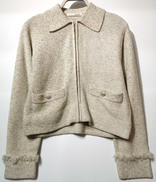 ラメ混ニットツイードブルゾン|QUARITE