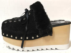 厚底ファーサンダル|CANDY STRIPPER