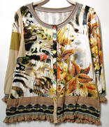 総柄カーディガン|伊太利屋