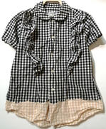 フリルギンガムチェックブリーチシャツ|COMME DES GARCONS COMME DES GA