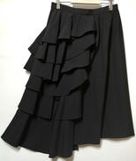 WOOL GABARDINE FRILLS LAYERED|COMME DES GARCONS