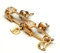 安全ピンモチーフピアス|CHRISTIAN  DIOR