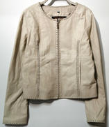 ラムレザーノーカラージャケット|BALMAIN