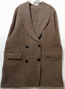 千鳥柄ウールコート|MILA OWEN