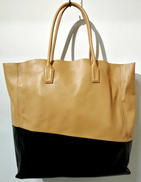 バイカラーレザートートバッグ|PLUMA V.