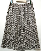 フラワー総柄シルクスカート|CELINE