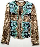 ヒョウ柄ジップアップジャケット|伊太利屋