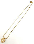 ハートラインストーンネックレス|CHRISTIAN  DIOR