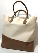 バイカラーレザートートバッグ|PLUMA V.