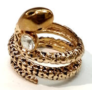 スネークデザインリング|-