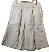 リネンボタンスカート|MARGARET HOWELL