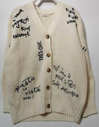 ロゴ刺繍カーディガン|LOUNGEDRESS