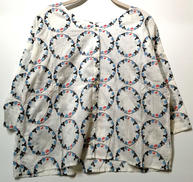 ノーカラー刺繍ブラウス|MARBLE SUD