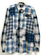 パッチワーク風チェックLSシャツ|DIESEL