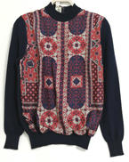 スカーフ切り替えニット|HERMES