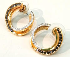石付きフープピアス|SWAROVSKI