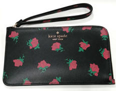 L字ジップ花柄ポーチ|KATESPADE