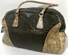 パイソン型押しハンドバッグ|PRADA