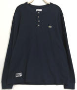 ヘンリーネックロングスリーブシャツ|LACOSTE
