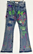 PAINTING DENIM PANTS|EVAE MOB×BLACK LUX