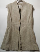 TWEED SHAPE VEST|LOUREN