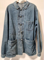 チャイナボタンデニムジャケット|BLUE BLUE