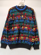 幾何学柄立体ニット|COOGI